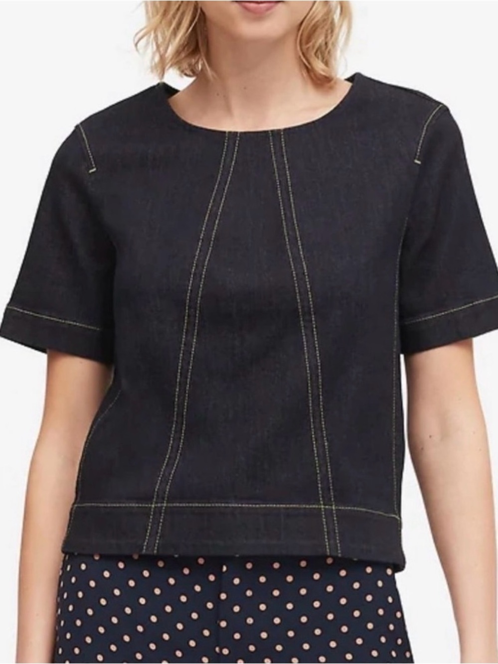 Boxy Denim Top